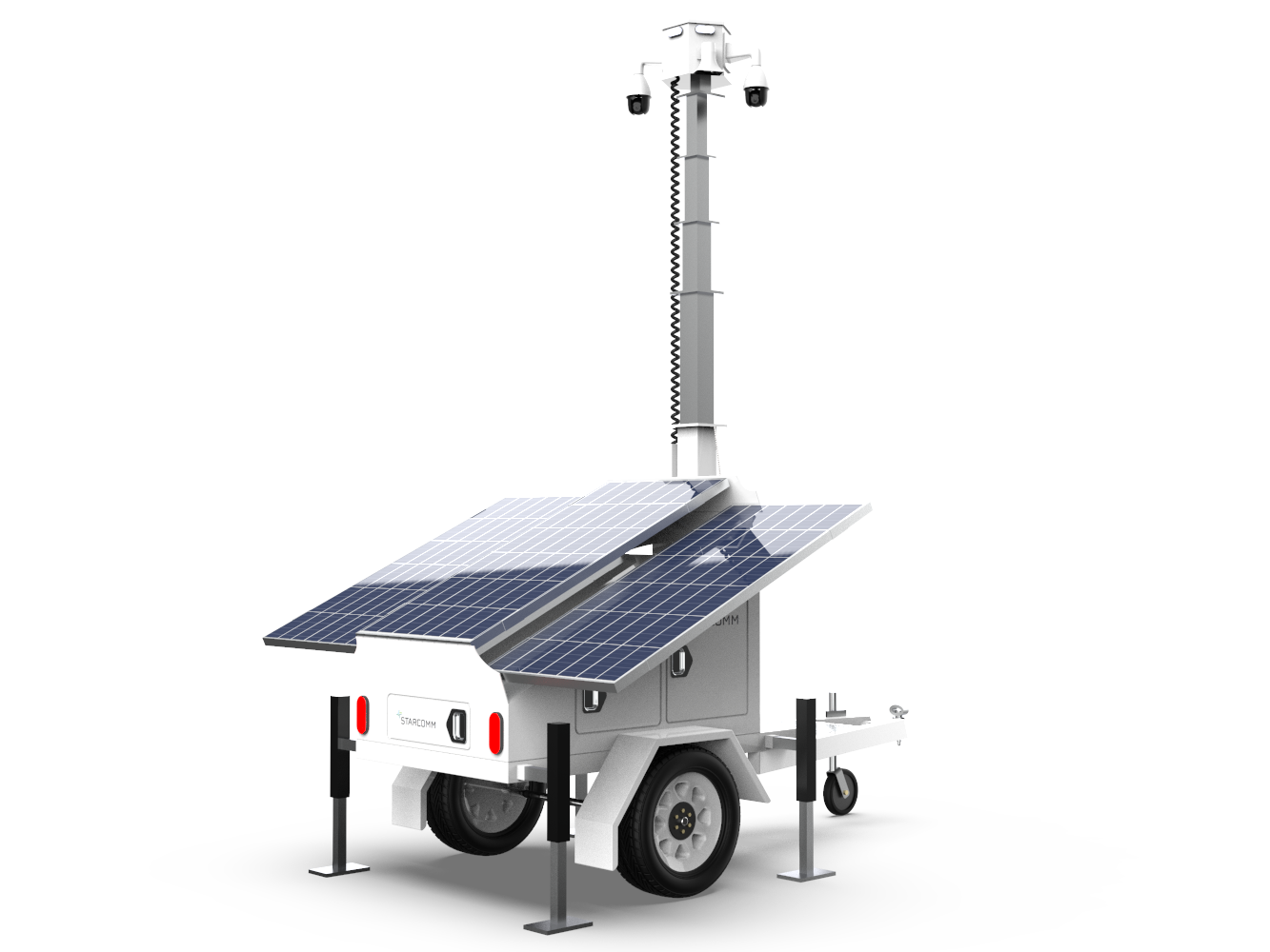 mobile solar security trailer